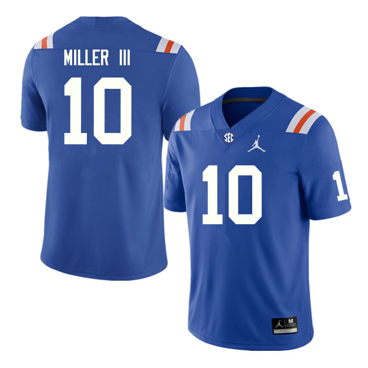 Men #10 Jack Miller III Florida Gators College Football Jerseys Sale-Throwback